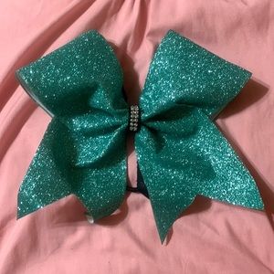 Teal Cheer Bow